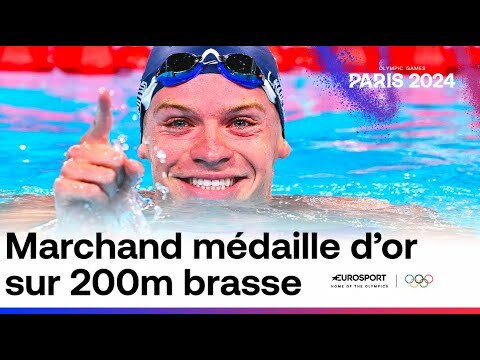 Marchand médaille d'or sur 200m brasse